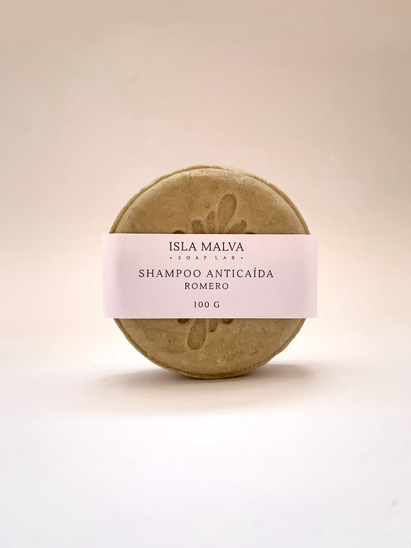 Shampoo sólido 100g · Anticaída · Romero