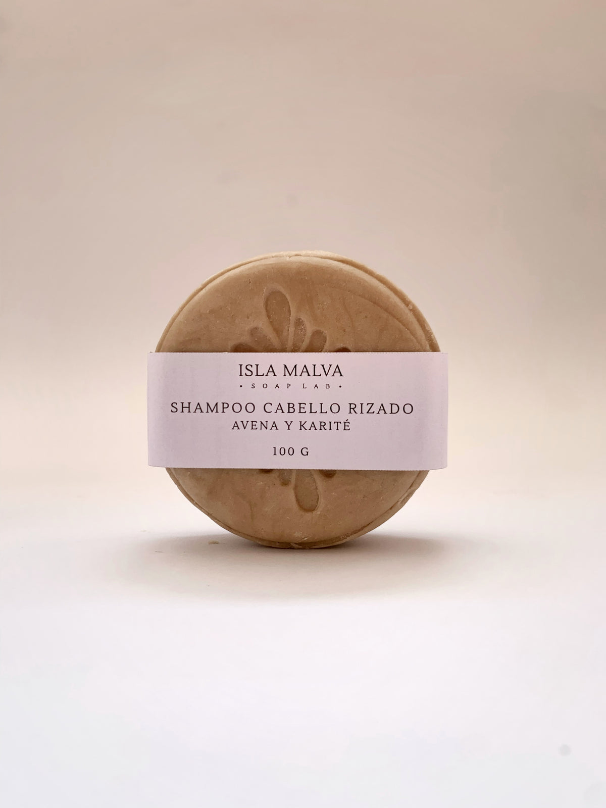 Shampoo sólido 100g · Cabello Rizado · Avena y karité