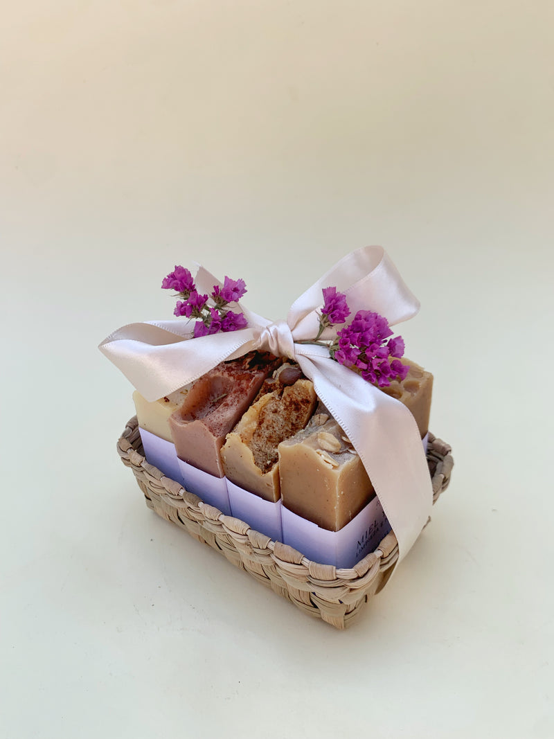 Jabones canasta de regalo